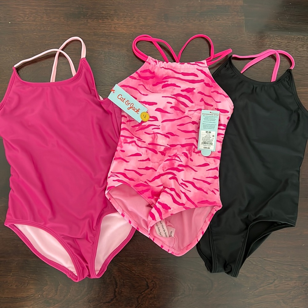 Cat & Jack NWT girls bathing suits size 8